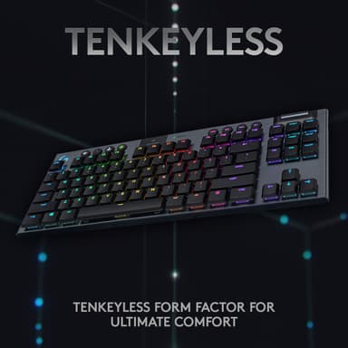 Logitech G915 Lightspeed trådløst gaming tastatur (GL Clicky switches)