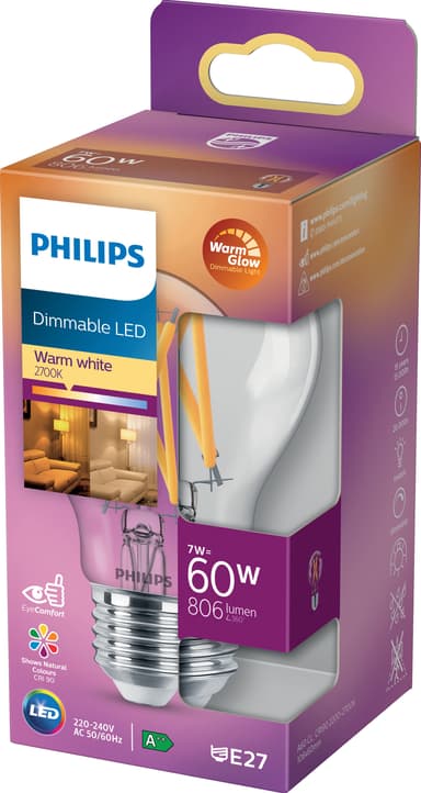 Philips LED-elpære 7W E27