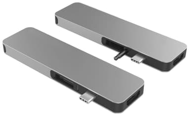 Hyperdrive Solo 7-i-1 multiadapter til MacBook (grå)