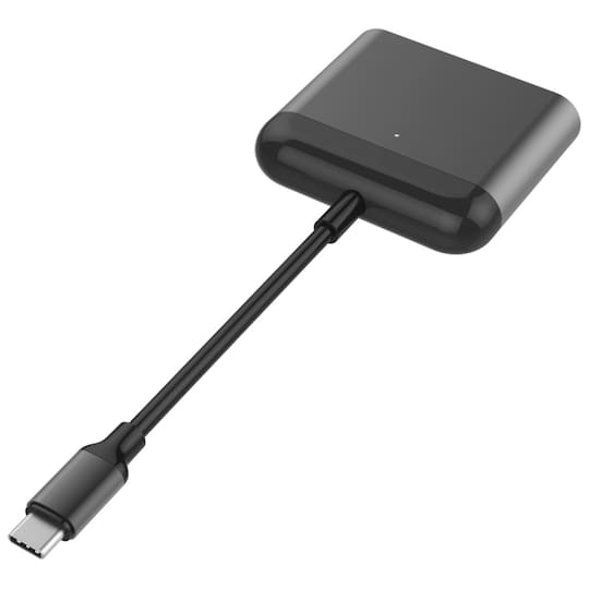 HyperDrive USB-C Pro 3-i-1 kortlæser (sort)