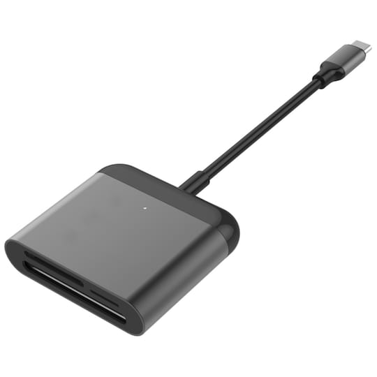 HyperDrive USB-C Pro 3-i-1 kortlæser (sort)