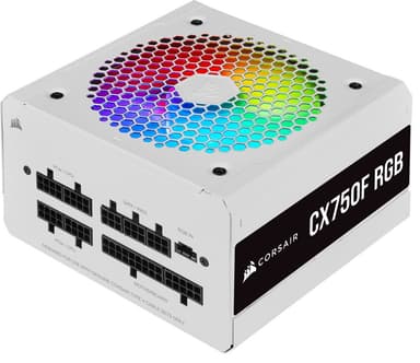 PSU Corsair CX750F White RGB - Modular, 80+ Bronze