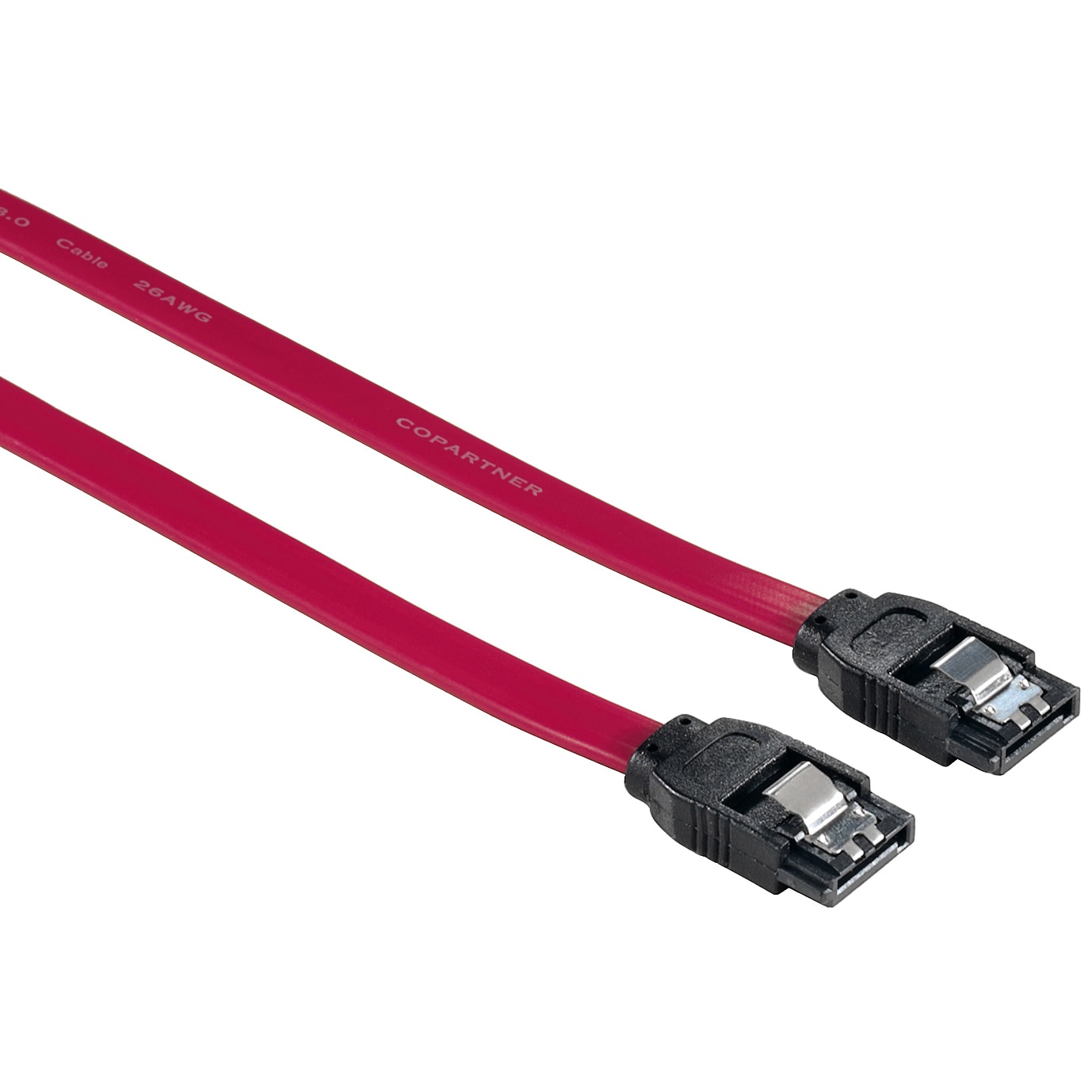 Afslag noget at føre Hama SATA 3 fladt internt kabel 60 cm (rød) | Elgiganten