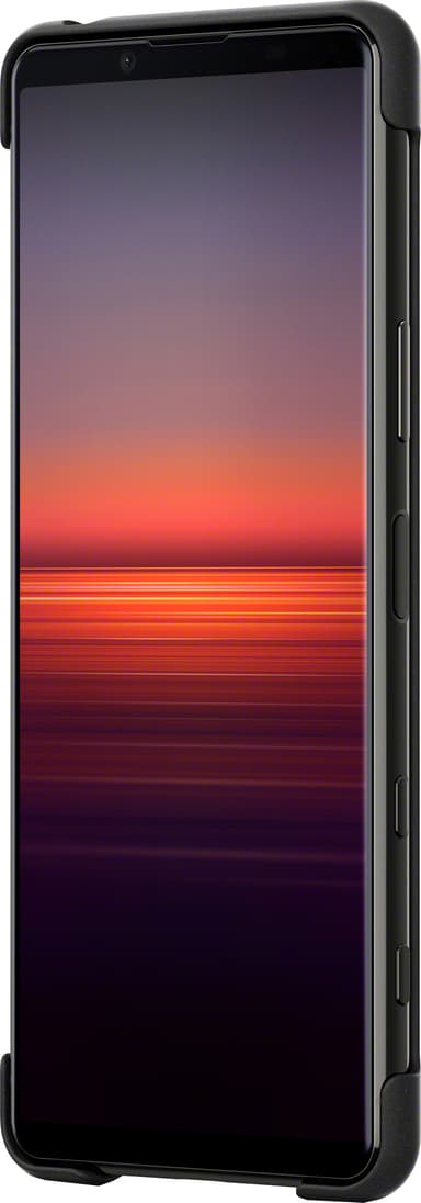 Sony Xperia 5 II Style Cover med stand (sort)