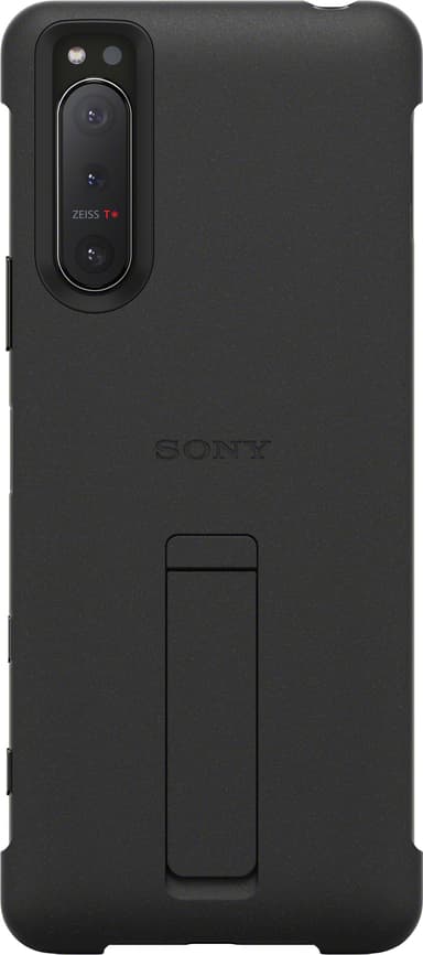 Sony Xperia 5 II Style Cover med stand (sort)