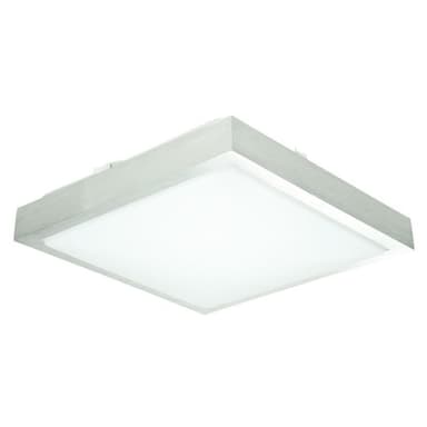 ECD Germany 8xLED loftlampe 12W 30 x 30 cm kantet 683 lumen 220-240V aluminium