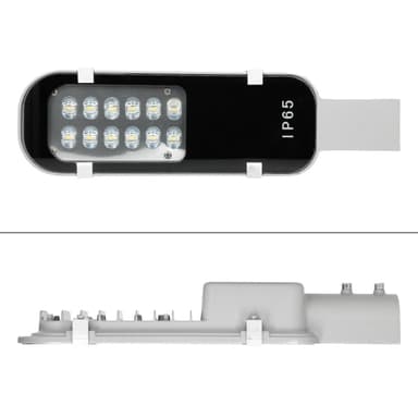 ECD Germany 5 x LED gadebelysning 12W - Varm hvid 3000K - 960 Lumen - 220-240 -