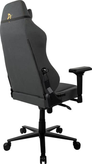 Arozzi Primo Woven Fabric gaming stol (sort/grå med guldfarvet logo)