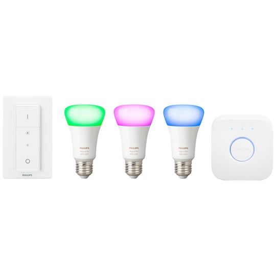 Philips Hue White and color ambiance startsæt E27