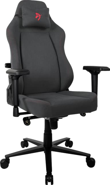 Arozzi Primo Woven Fabric gaming stol (sort/grå med rødt logo)