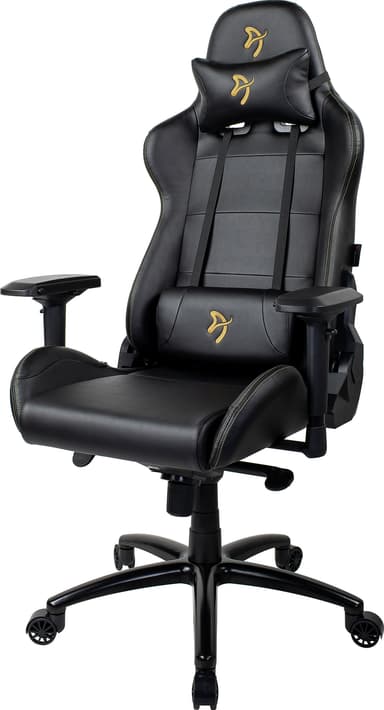 Arozzi Verona Signature PU gaming stol (sort med guldfarvet gold logo)