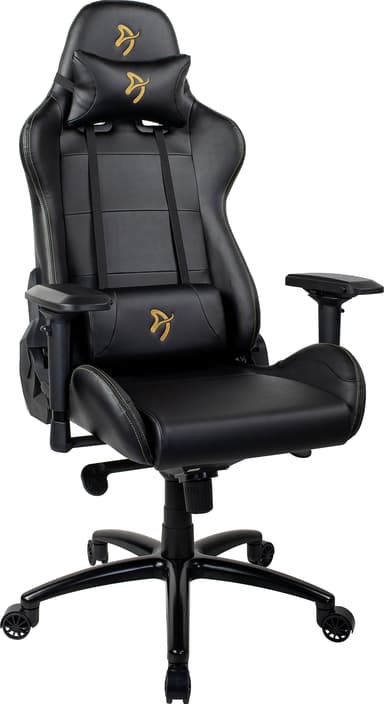 Arozzi Verona Signature PU gaming stol (sort med guldfarvet gold logo)