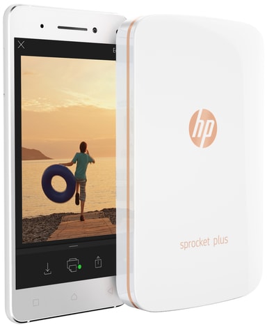 HP Sprocket Plus mobil fotoprinter (hvid) Elgiganten