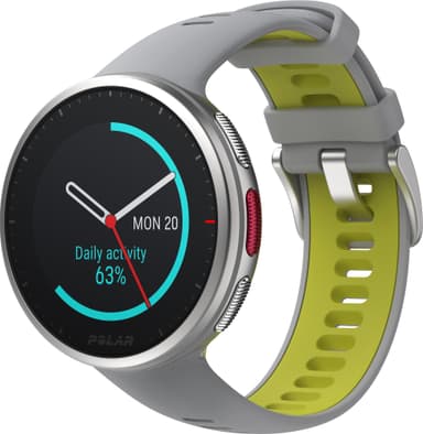Polar Vantage V2 multisportur M/L (grå/lime)
