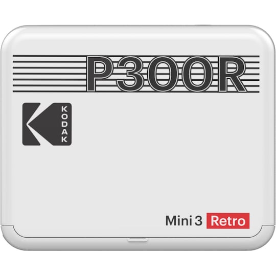 Kodak Mini 3 Plus Retro instant fotoprinter (hvid)