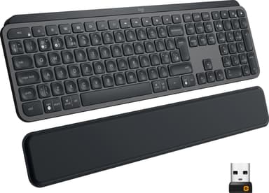 Logitech MX Plus trådløst tastatur (graphite black) | Elgiganten