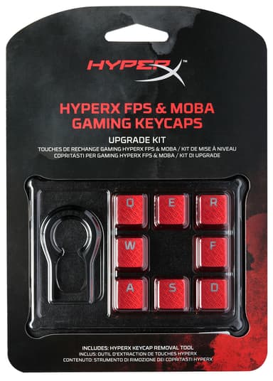 HyperX gaming keycaps (rød)