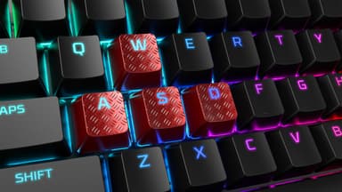 HyperX gaming keycaps (rød)