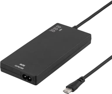 DELTACO oplader til notebook, 15-20V, 4,5-4,8A, 90W, LED-display[/b