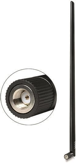 DeLOCK WLAN Antenne RP-SMA han, 9dBi, 2,4GHz, rundstrål., 50 Ohm, sor
