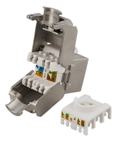 DELTACO FTP Cat6 Keystone connector, "Tool-free"