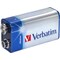 Verbatim batteri, 9V/6LR61, Alkaline, 1-pack