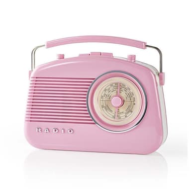 UKW-radio | 4.5 W | Bærehåndtag | Pink