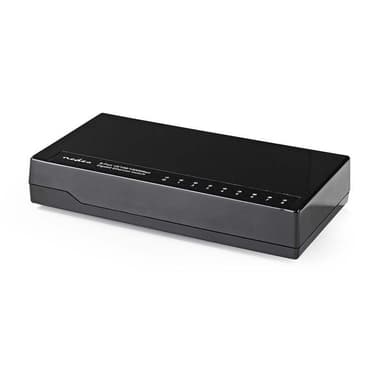 Netværksswitch | 8 porte | 1 Gbps | LED-indikatorlamper