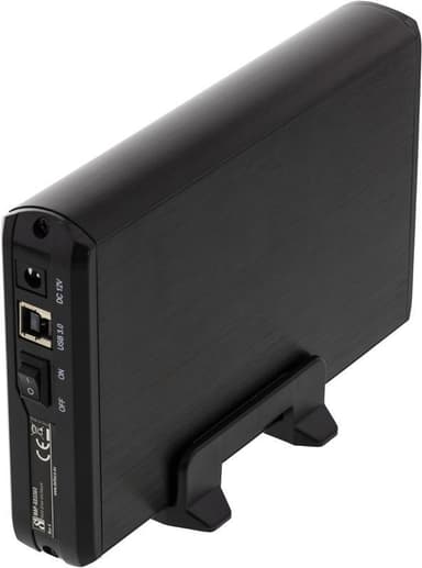 DELTACO eksternt kabinet til 1x3,5" SATA-harddisk, SATA 6Gb/s,