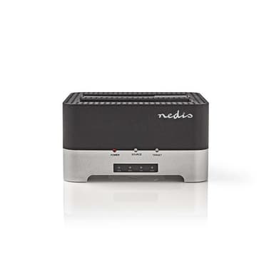 Harddisk-dockingstation | USB 3.0 | Dual Sata | 2,5"/3,5" | Med Off-line Clone-f