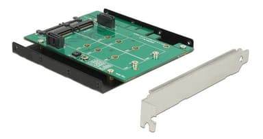 Converter SATA > 2 x M.2 Slot with RAID + Slot Bracket