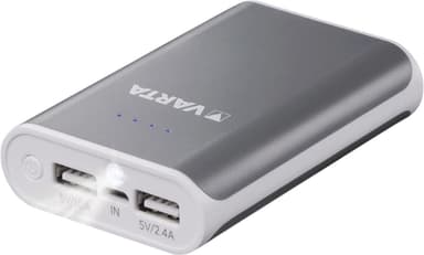 Bærbare Power Bank 6000 mAh Grå
