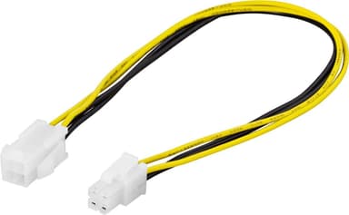 DELTACO Forlængerkabel 4-pin ATX12V (P4) han-hun, 0,3m