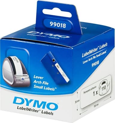 DYMO LabelWriter hvide arkiveringsetiketter, 38x190mm, 1-pack (110 stk