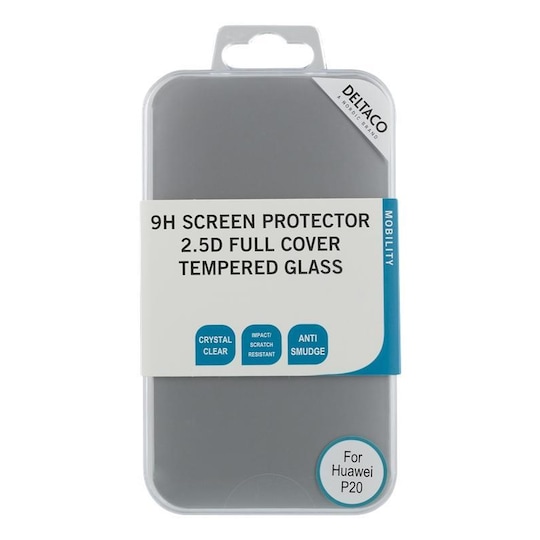 DELTACO screen protector for Huawei P20 (2018), 2.5D tempered glass