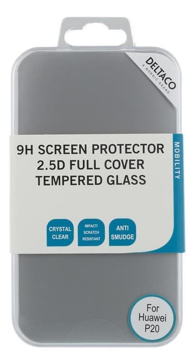 DELTACO screen protector for Huawei P20 (2018), 2.5D tempered glass