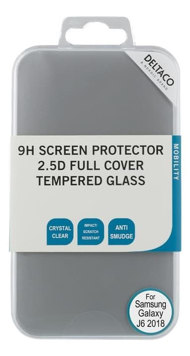 DELTACO screen protector for Galaxy J6 (2018), 2.5D tempered glass
