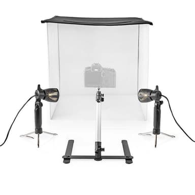Fotostudiesæt | 60 x 60 cm | 6500 K | Sammenklappeligt