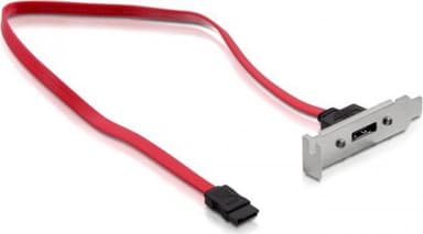 DeLOCK intern SATA/SAS-kabel til eSATA-port på lavprofil-dækplade, 0