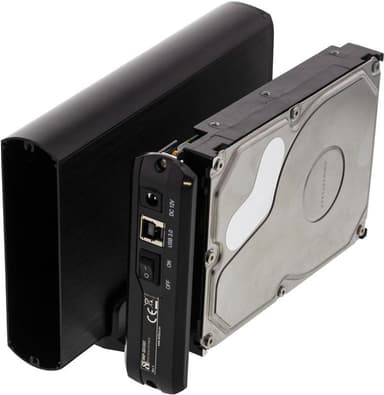 DELTACO eksternt kabinet til 1x3,5" SATA-harddisk, SATA 6Gb/s,