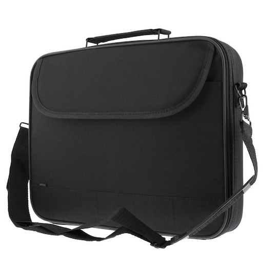 DELTACO notebook bag in polyester, 14", 2 inner compartments, black