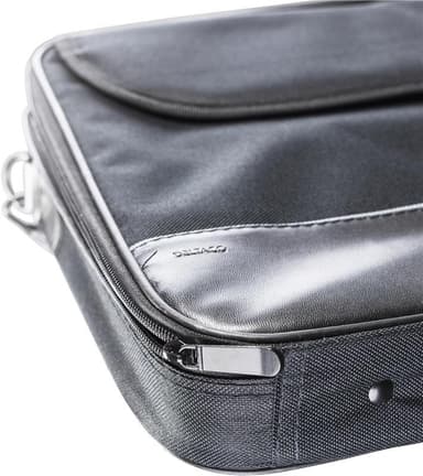 DELTACO notebooktaske i nylon,op til 16", skulderrem, 3 rum, sort