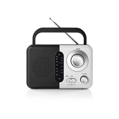 UKW-radio | 2,4 W | Bærehåndtag | Sort/hvid