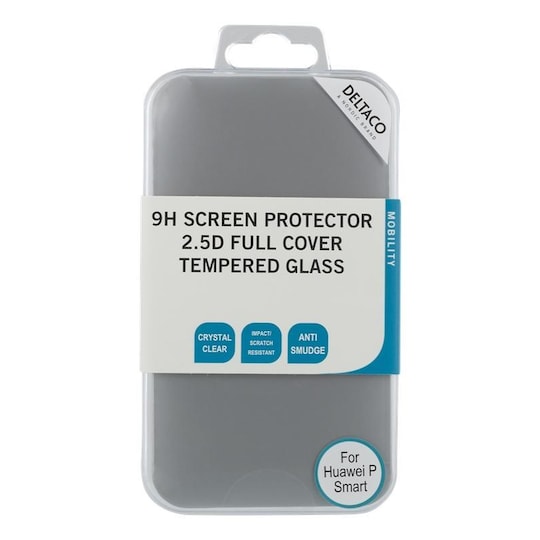 DELTACO screen protector for Huawei P Smart(2018), 2.5D tempered glass