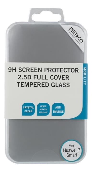 DELTACO screen protector for Huawei P Smart(2018), 2.5D tempered glass
