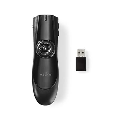 Laserpegepind | Trådløs | USB-minidongle | Sort