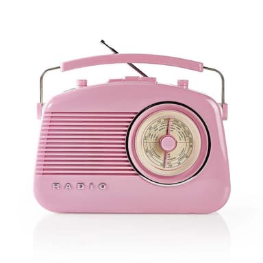 UKW-radio | 4.5 W | Bærehåndtag | Pink