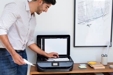 HP OfficeJet 5230 AIO inkjet farveprinter - sort