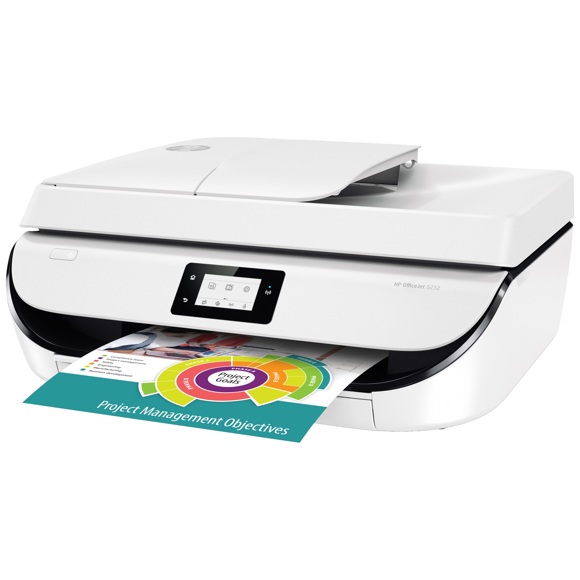 Min Strøm krybdyr HP OfficeJet 5232 AIO inkjet farveprinter (hvid) | Elgiganten