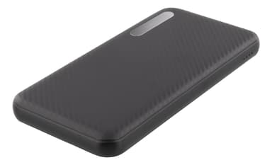 DELTACO Power bank, portable battery, 10000mAh, 2,1A, 37Wh, black